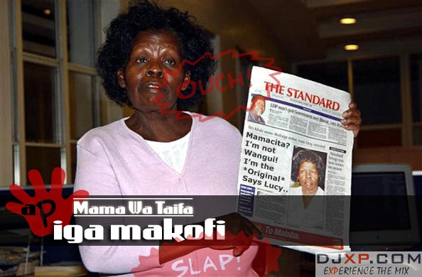 Kenya's First Lady Lucy Kibaki speaks to